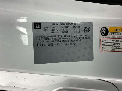 2017 Chevrolet Camaro 1SS