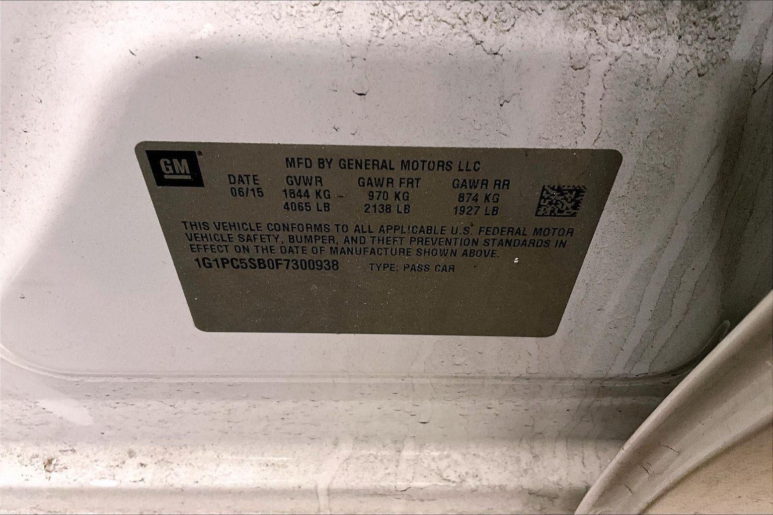 2015 Chevrolet Cruze LT