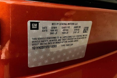 2015 Chevrolet Corvette Z51 1LT