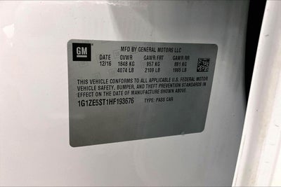 2017 Chevrolet Malibu LT