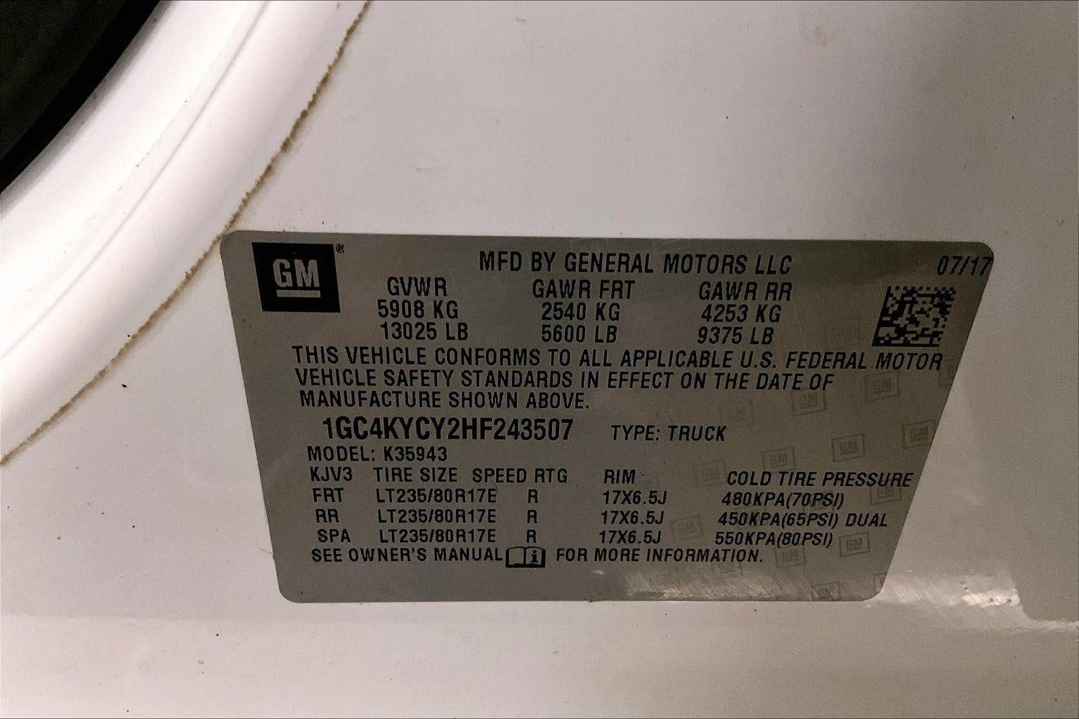 2017 Chevrolet Silverado 3500HD Work Truck