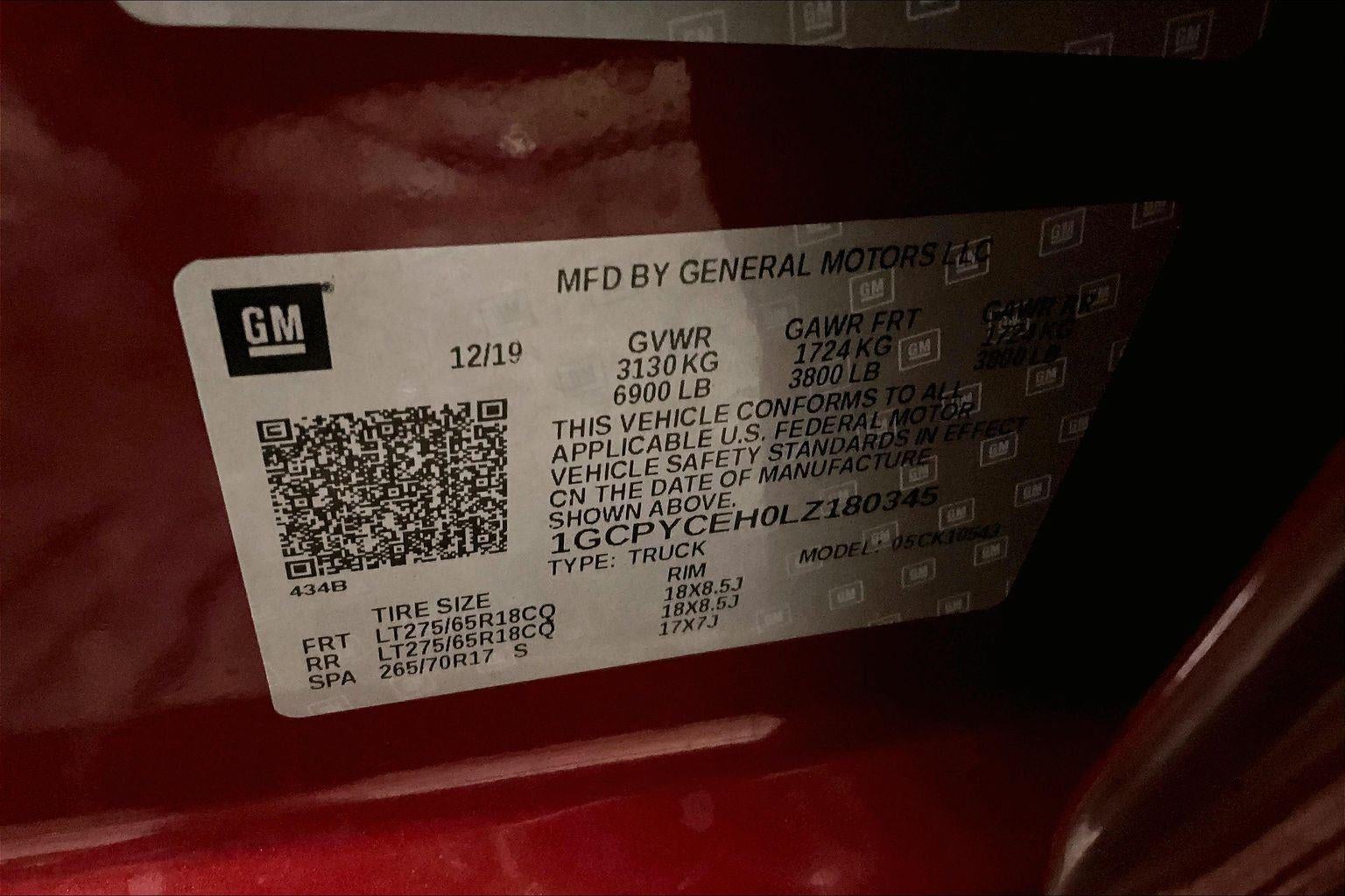 2020 Chevrolet Silverado 1500 Custom Trail Boss