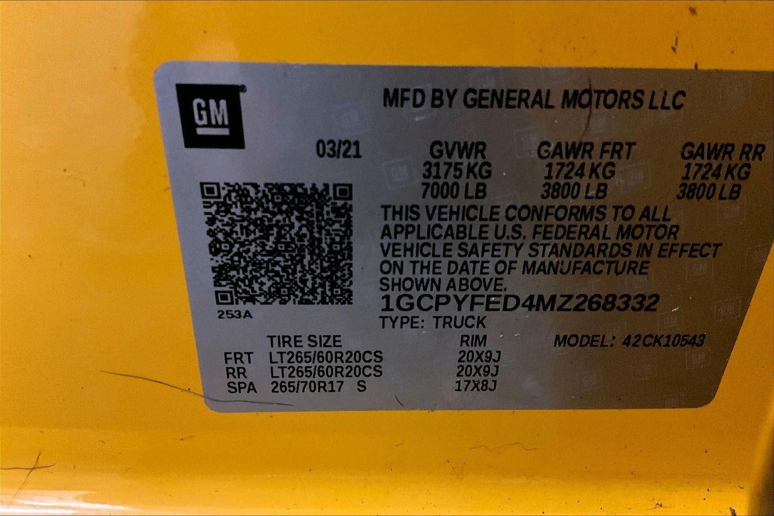 2021 Chevrolet Silverado 1500 LT Trail Boss