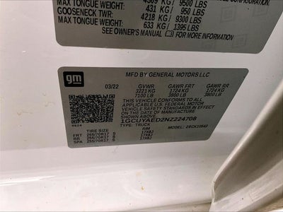 2022 Chevrolet Silverado 1500 LTD Work Truck