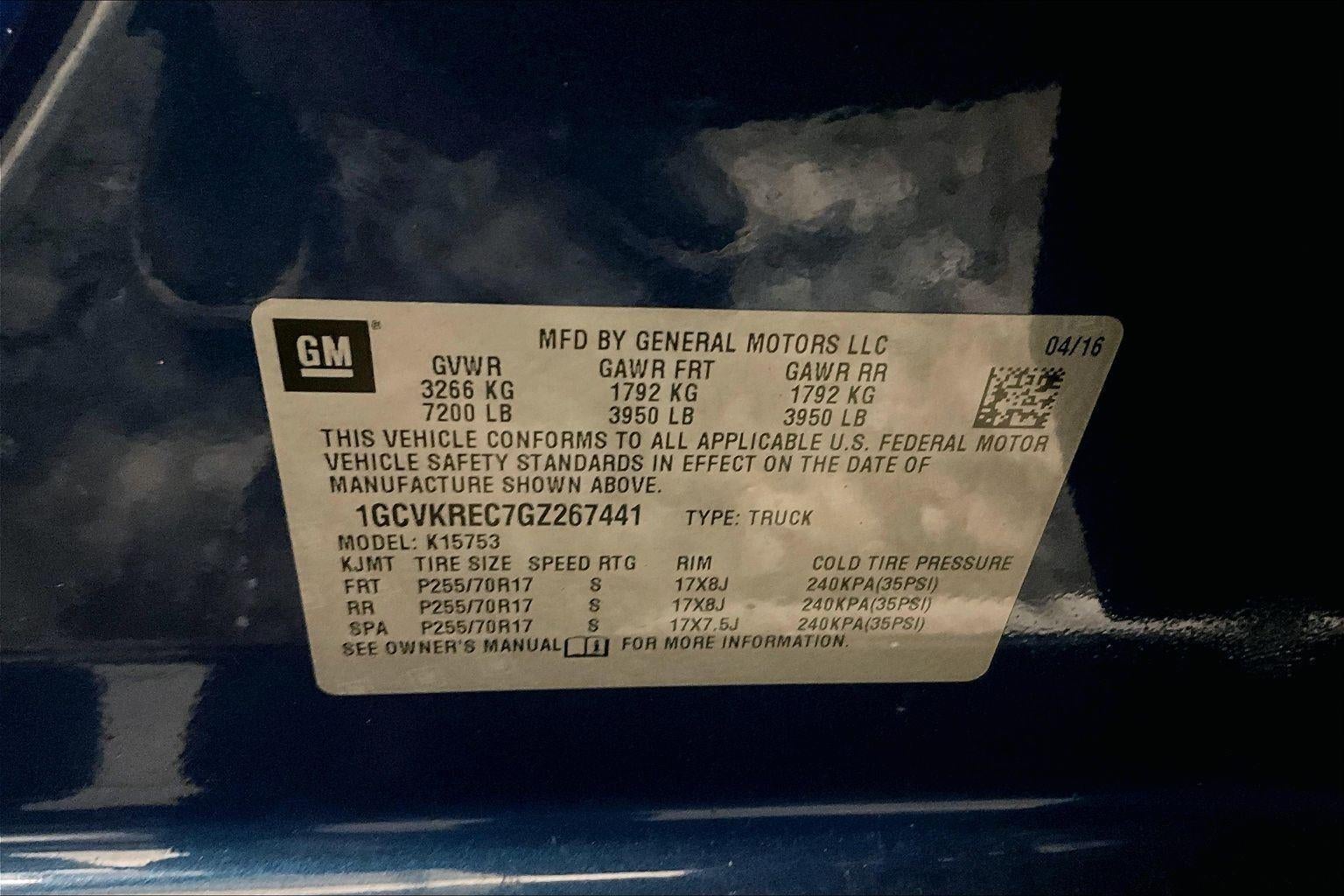 2016 Chevrolet Silverado 1500 LT