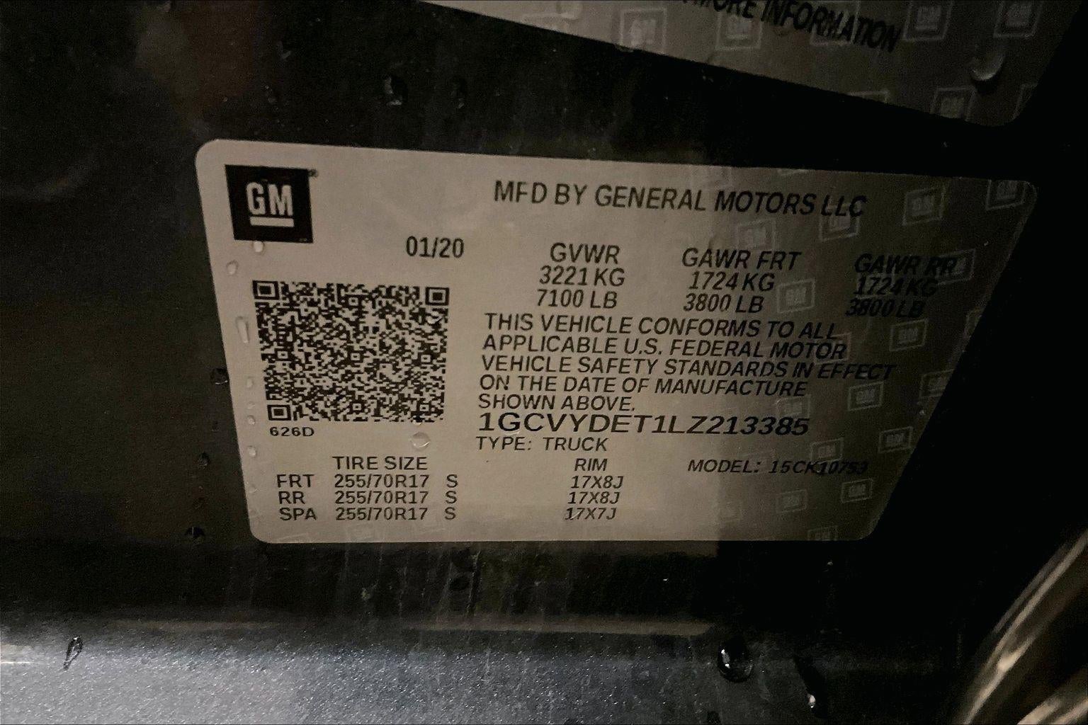 2020 Chevrolet Silverado 1500 LT