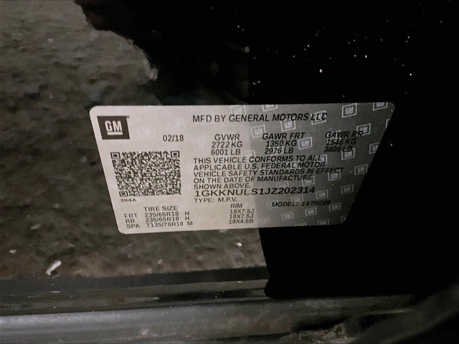 2018 GMC Acadia SLT