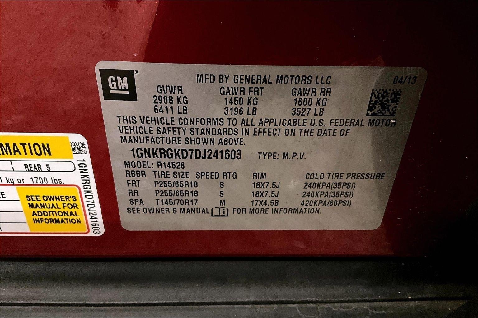 2013 Chevrolet Traverse LT