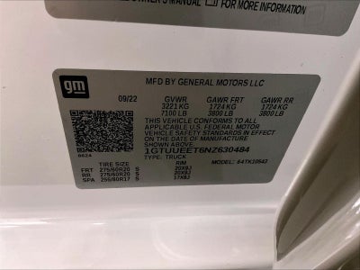 2022 GMC Sierra 1500 AT4