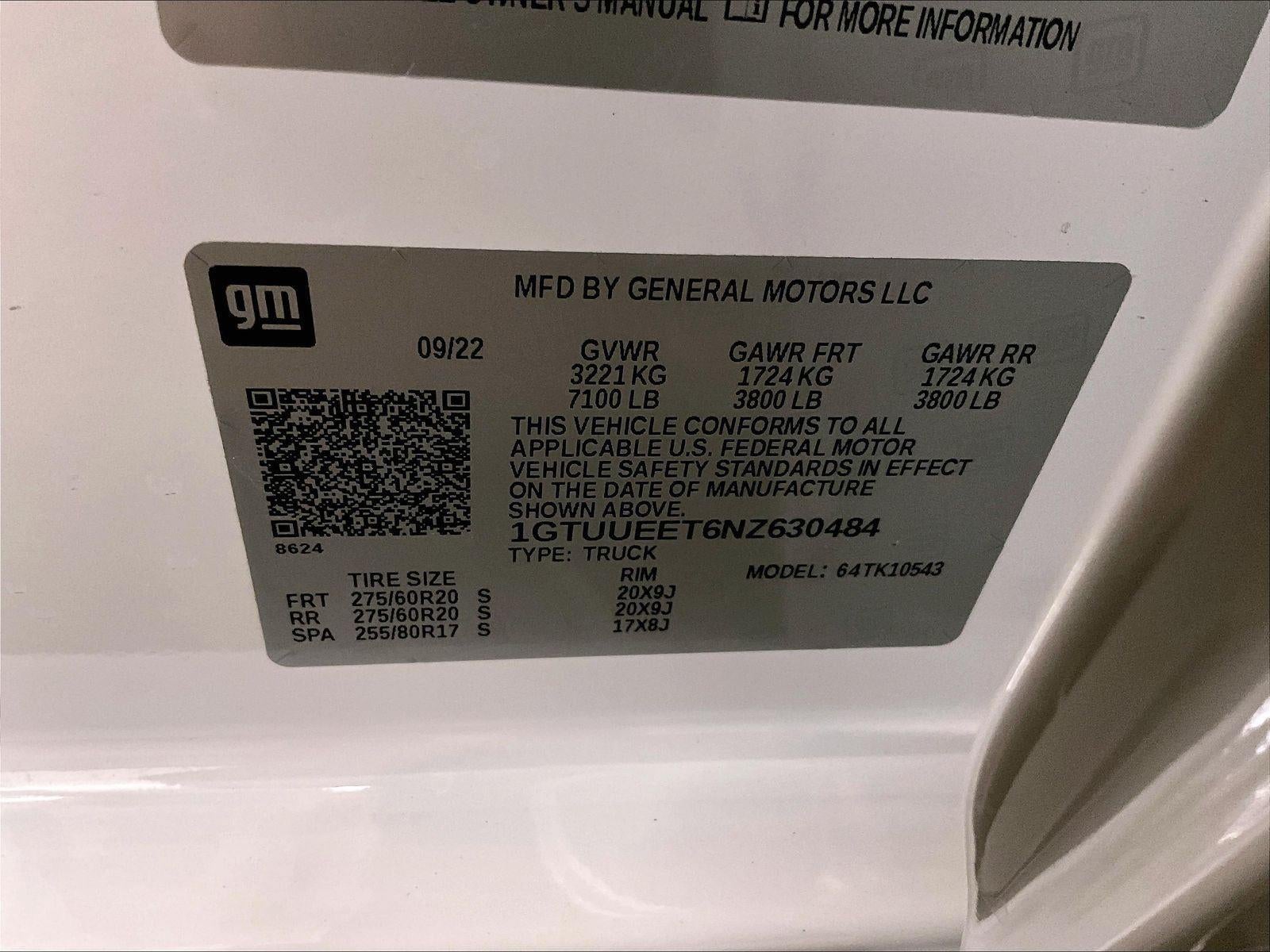 2022 GMC Sierra 1500 AT4