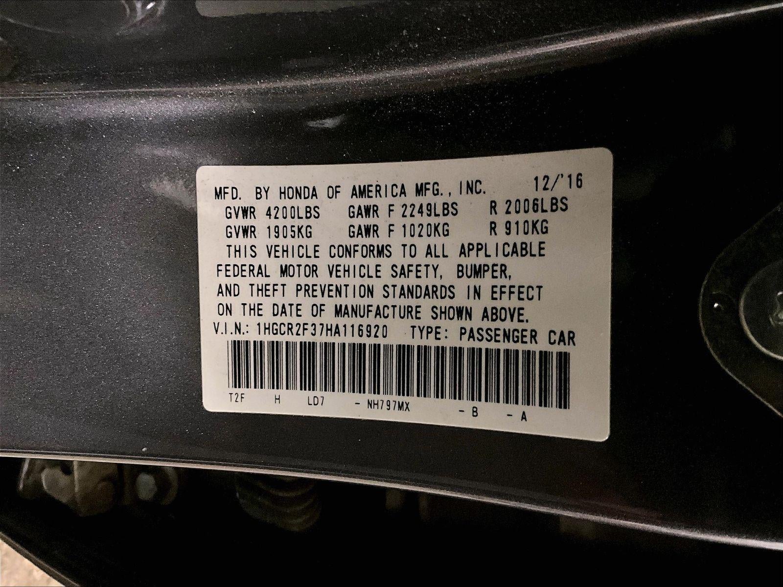 2017 Honda Accord Sedan LX