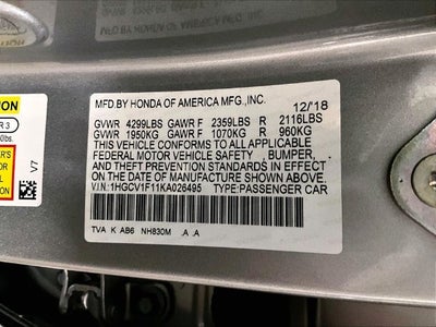 2019 Honda Accord LX