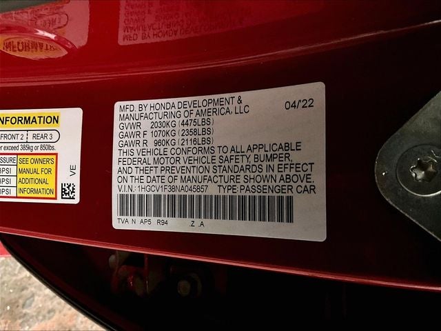 2022 Honda Accord Sport