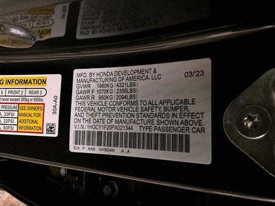2023 Honda Accord LX