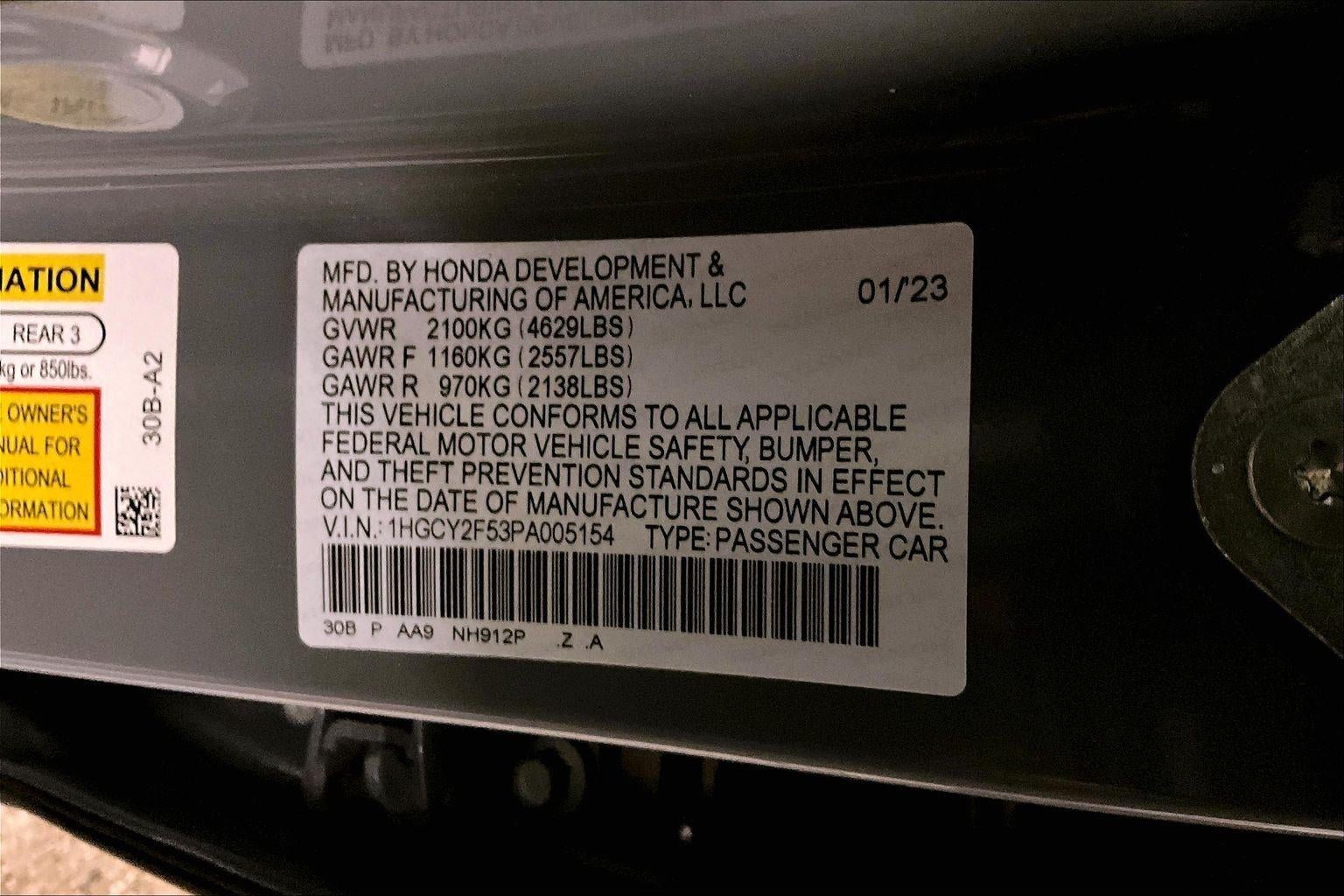 2023 Honda Accord Hybrid Sport