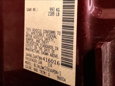 2011 Nissan Altima 3.5 SR