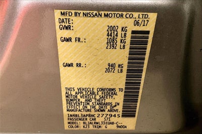 2017 Nissan Altima 3.5 SL