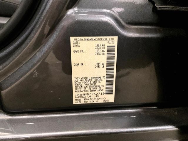 2020 Nissan Altima 2.5 S