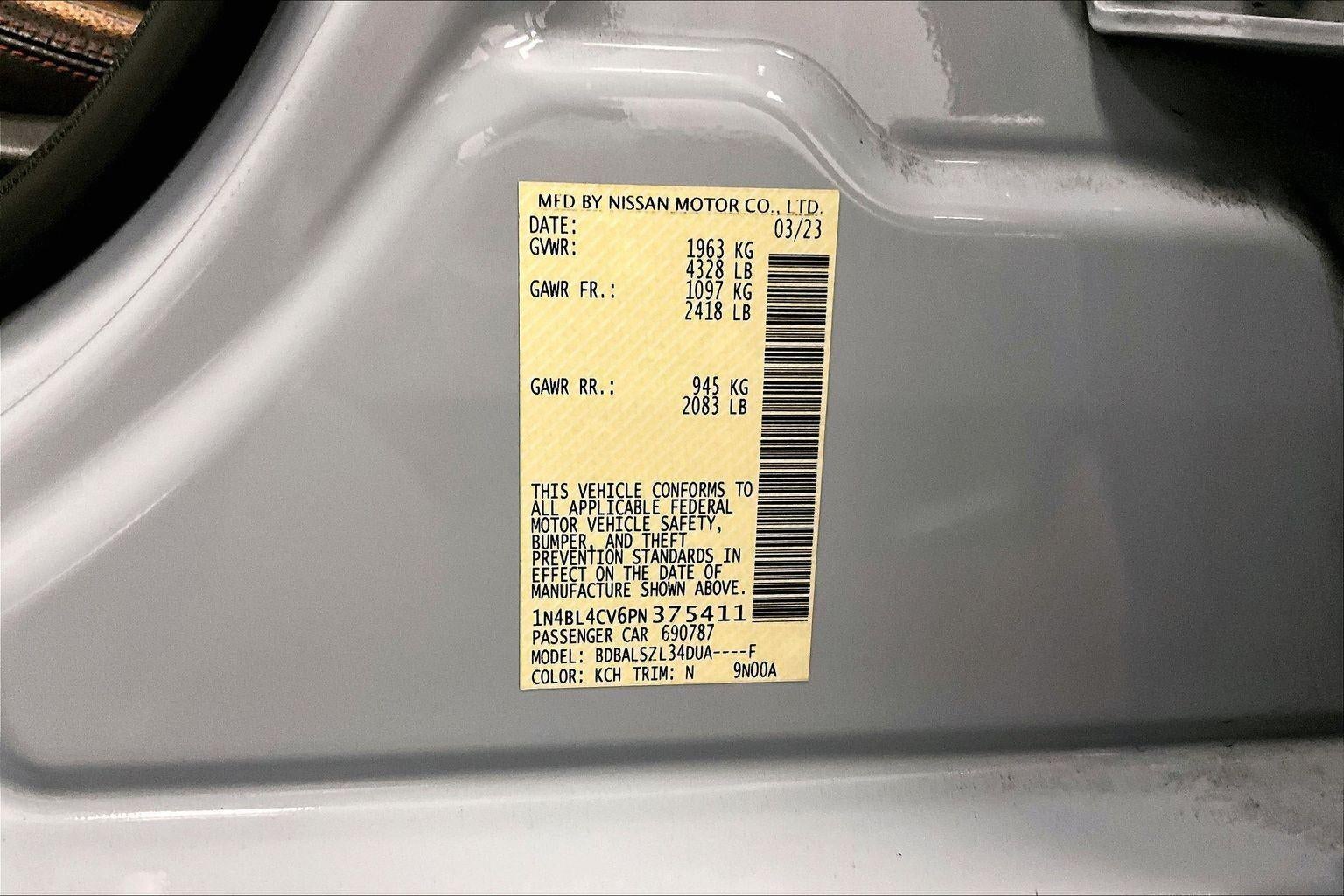 2023 Nissan Altima 2.5 SR