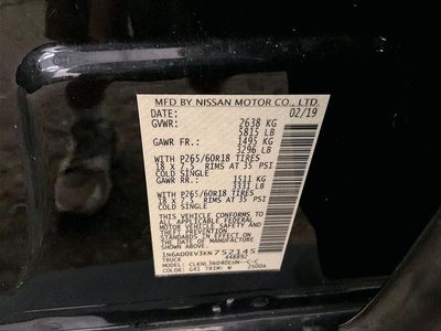 2019 Nissan Frontier SL