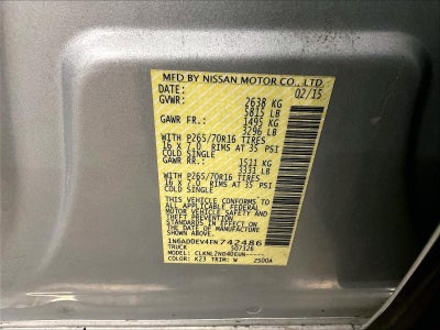 2015 Nissan Frontier SV