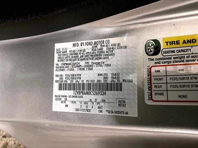 2012 Ford Mustang V6 Premium