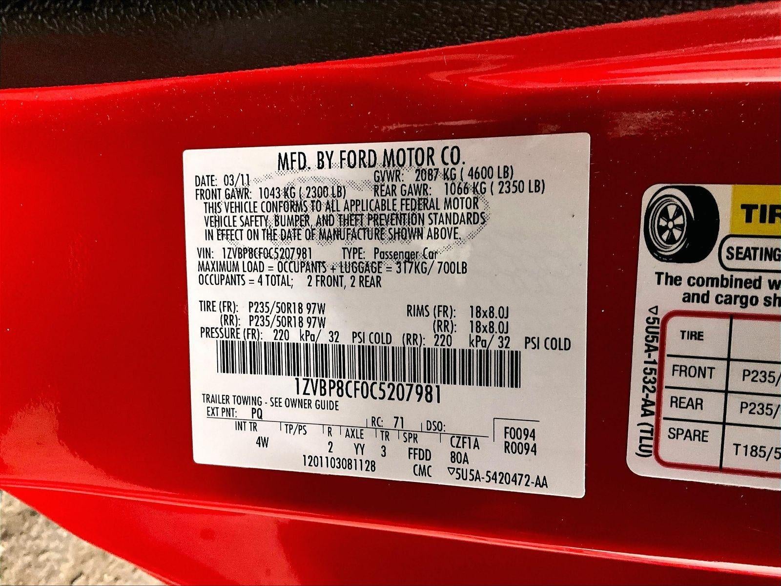 2012 Ford Mustang GT Premium