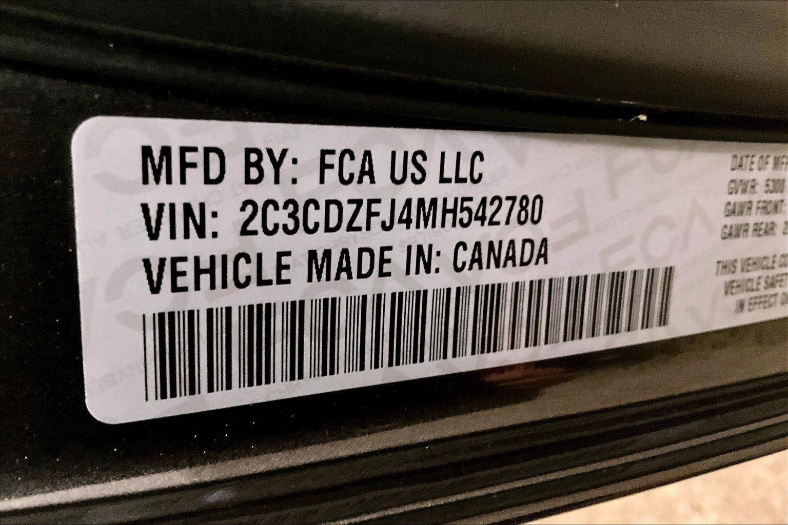 2021 Dodge Challenger R/T Scat Pack Widebody