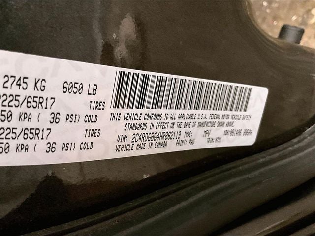2017 Dodge Grand Caravan SE