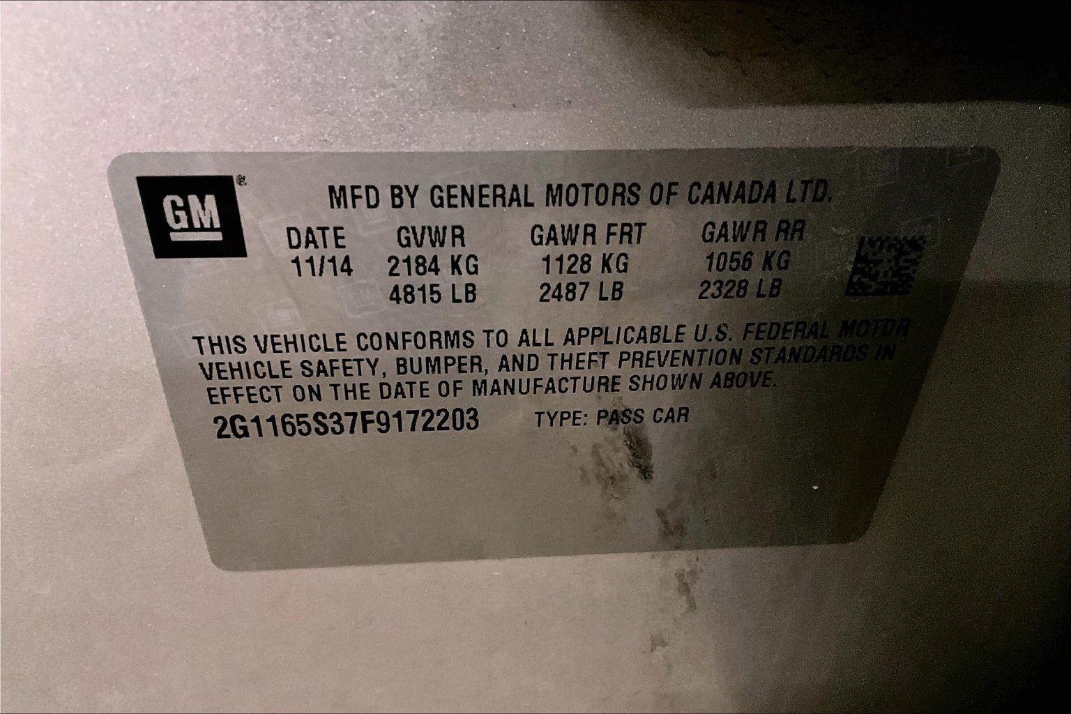 2015 Chevrolet Impala LTZ