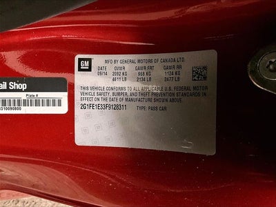 2015 Chevrolet Camaro 2LT 2LT