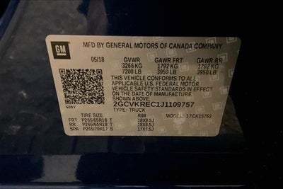 2018 Chevrolet Silverado 1500 LT