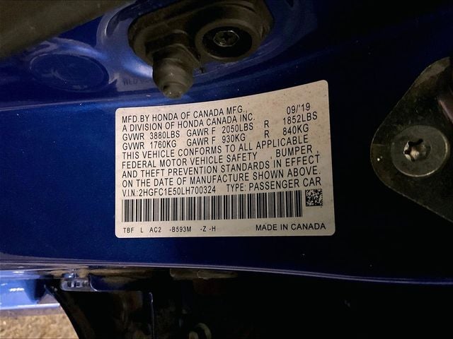 2020 Honda Civic Si