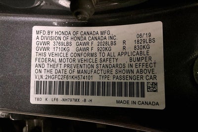 2019 Honda Civic Sedan LX