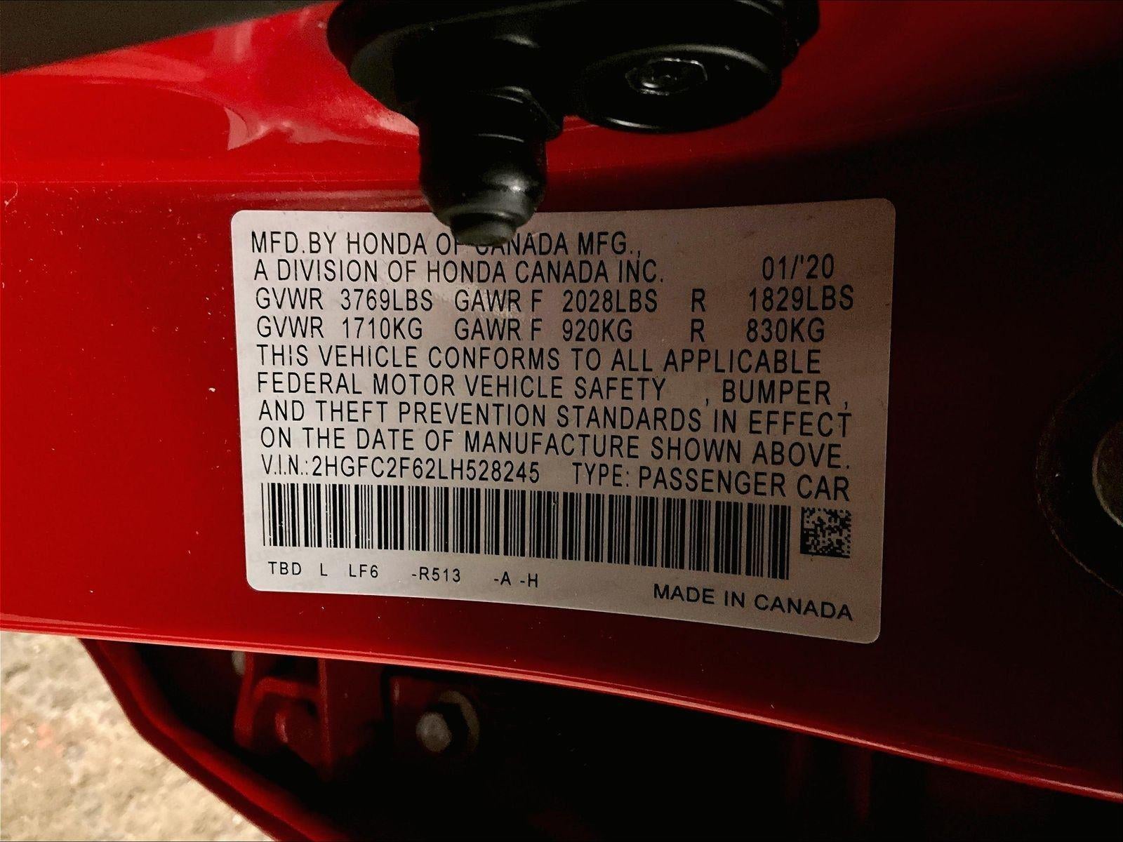 2020 Honda Civic Sedan LX