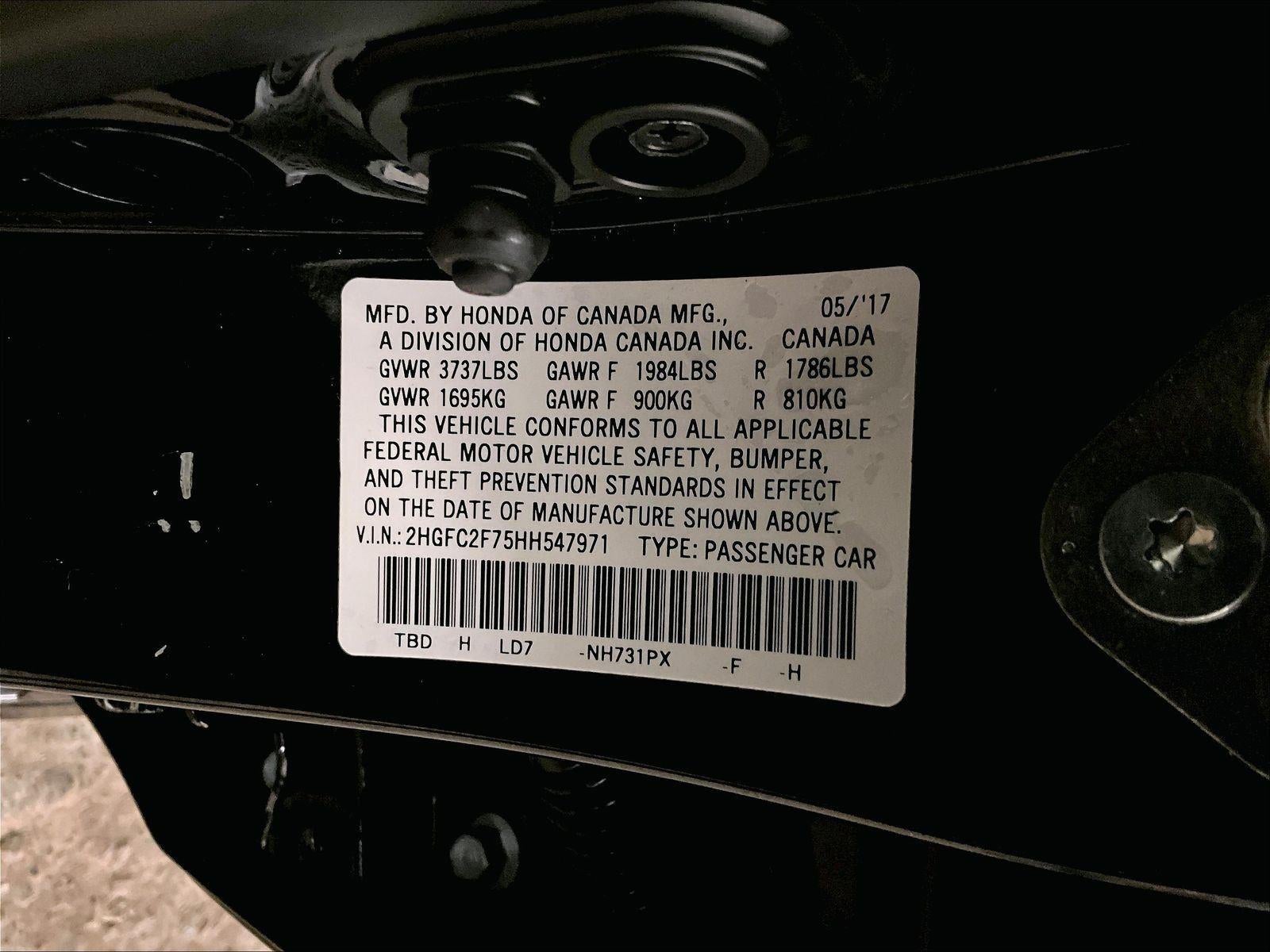 2017 Honda Civic Sedan EX