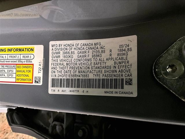 2024 Honda Civic Si Base