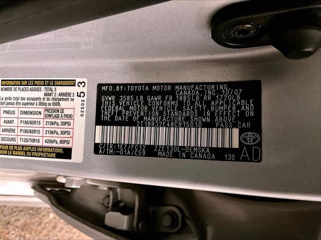 2008 Toyota Corolla S