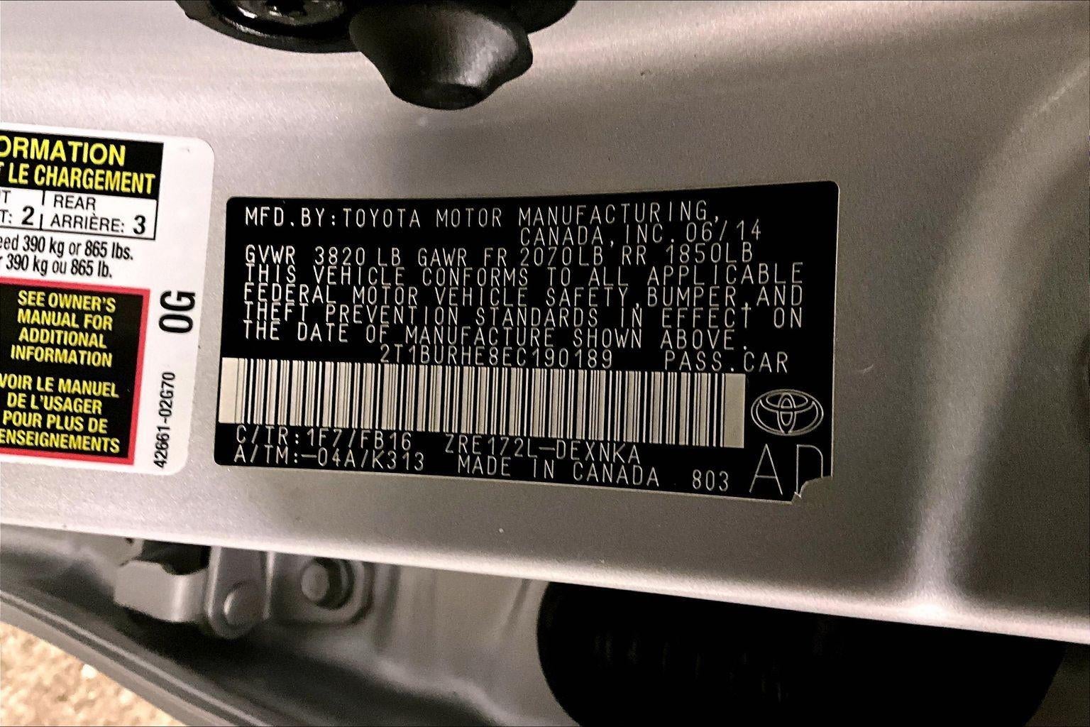 2014 Toyota Corolla LE