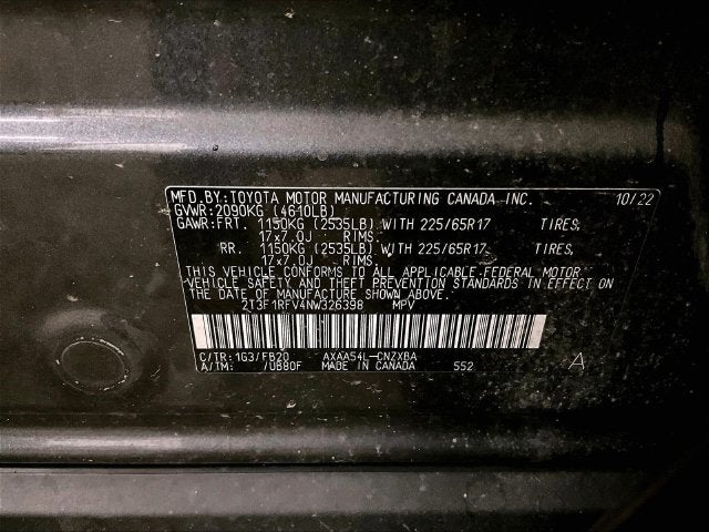 2022 Toyota RAV4 LE