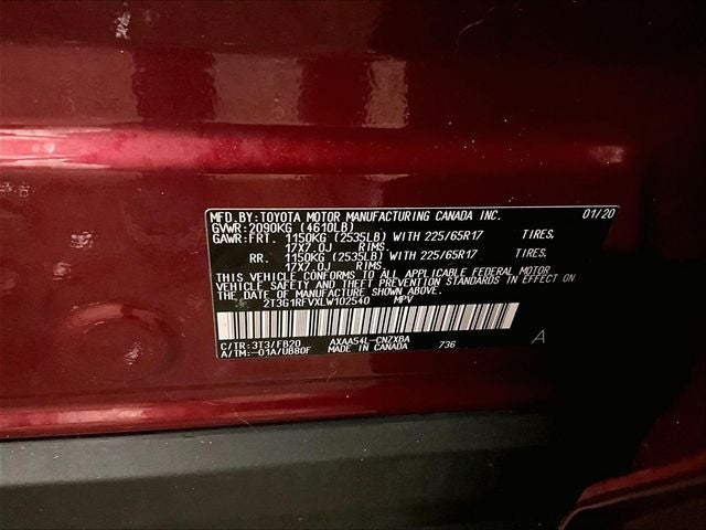 2020 Toyota RAV4 LE