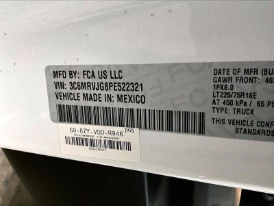 2023 RAM ProMaster Cargo Van High Roof