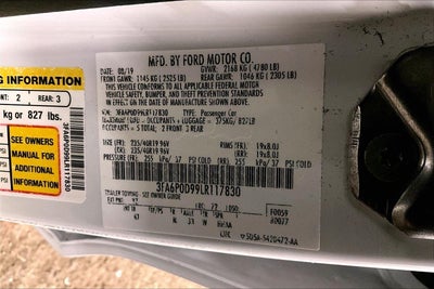 2020 Ford Fusion Titanium