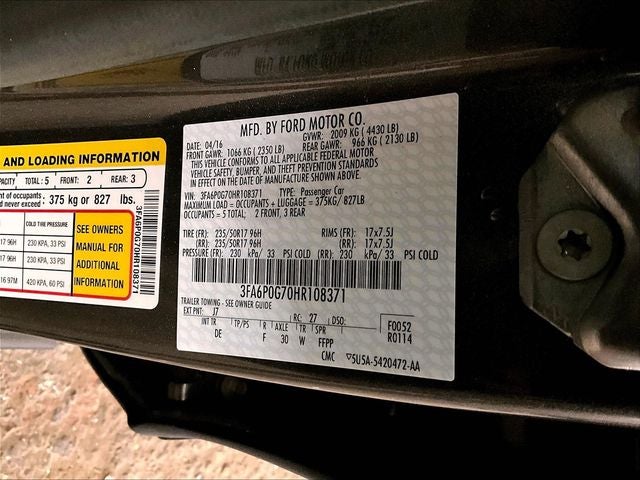 2017 Ford Fusion S
