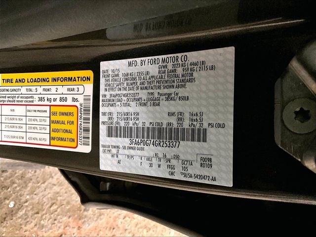 2016 Ford Fusion S