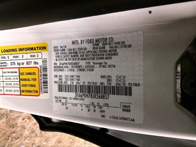 2018 Ford Fusion SE