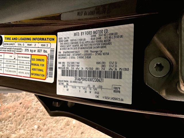 2019 Ford Fusion SE