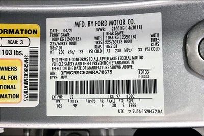 2021 Ford Bronco Sport Outer Banks