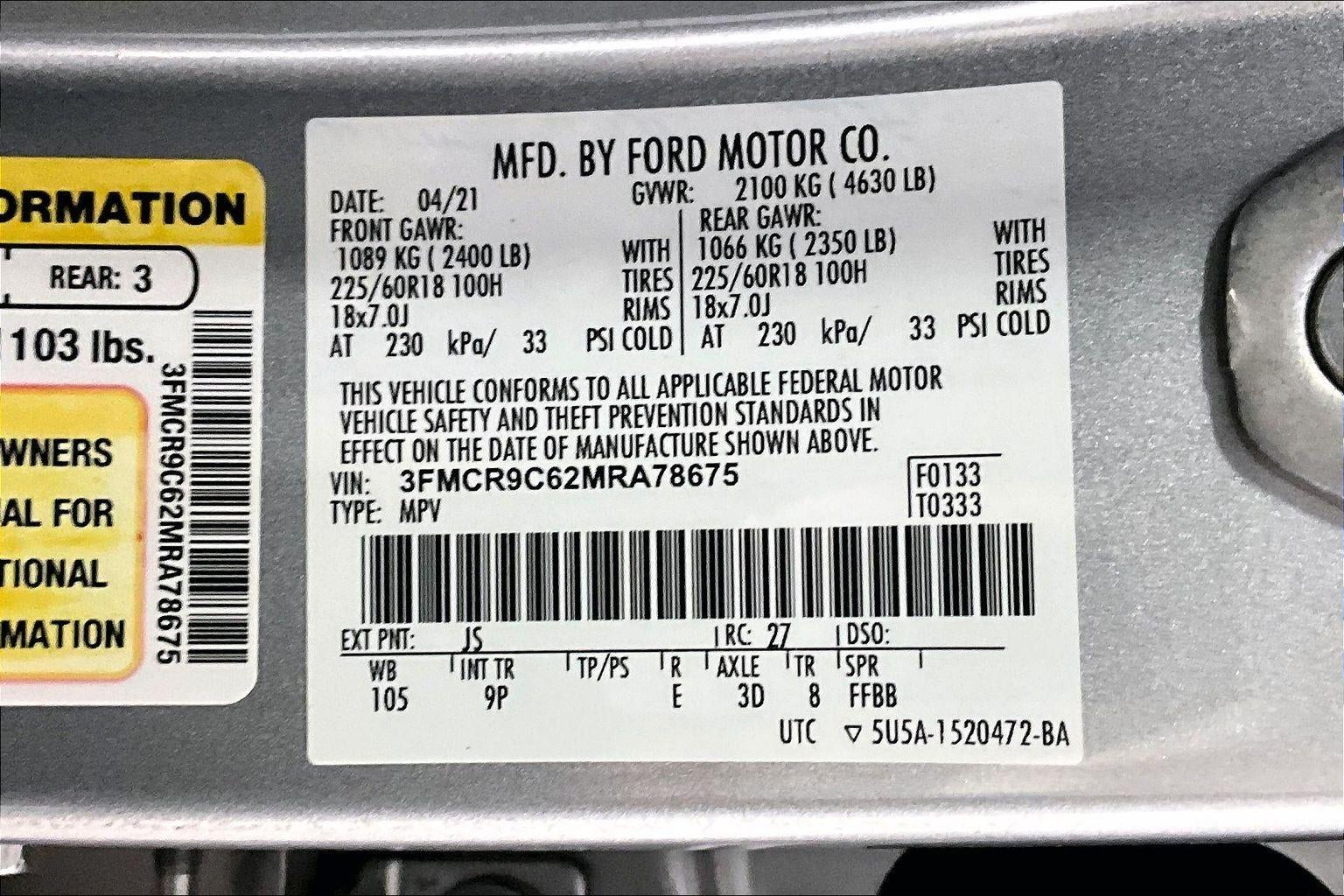 2021 Ford Bronco Sport Outer Banks