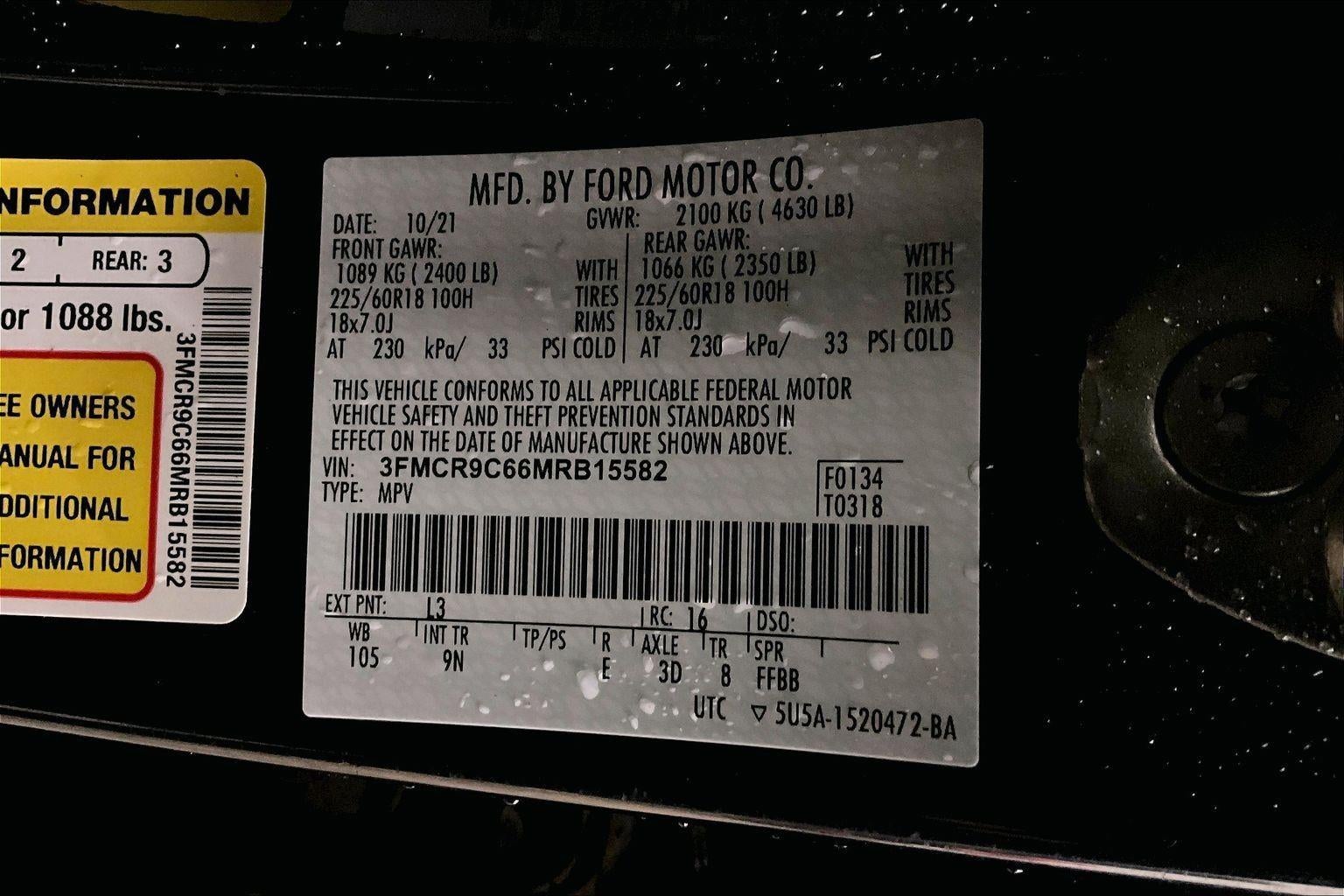 2021 Ford Bronco Sport Outer Banks